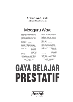 Cover of Magguru Way; 55 Gaya Belajar Prestatif